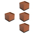 thumbnail image 4 of 4 elevadores de cama para muebles, fáciles de instalar y versátiles, a prueba de golpes. Marrón 78x78x75cm, 4 of 9