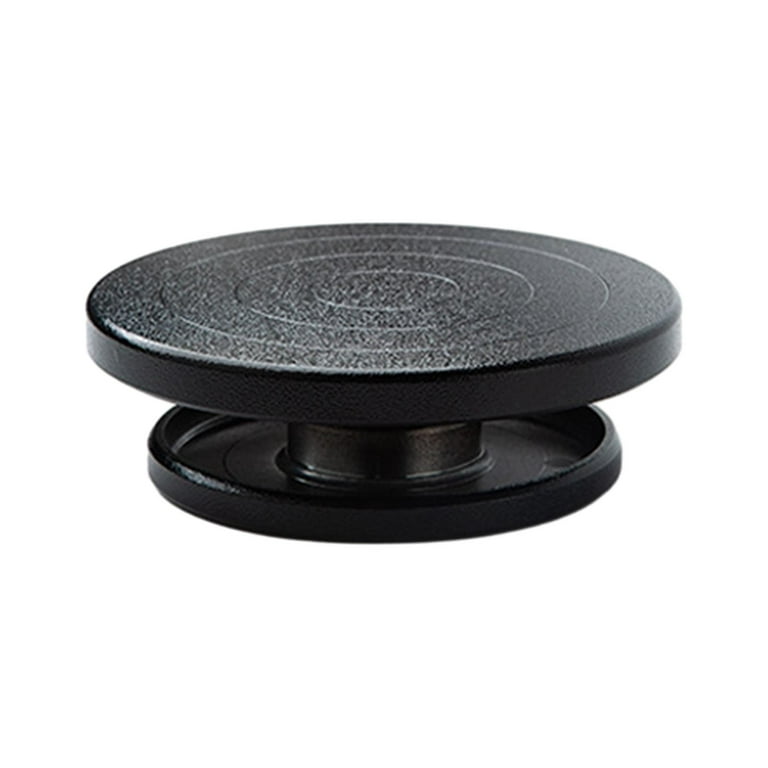 Banding Wheel for Pottery Rotate Turntable for Forming Ceramic Art Spraying 15cm, Size: 15 cm, Black