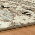 thumbnail image 3 of 12' Runner Ivory Beige And Light Blue Floral Stain Resistant Runner Rug, 3 of 7