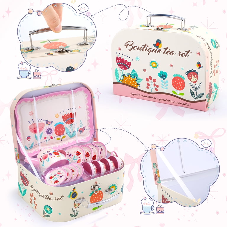 JoyStone Princess Tea Set, 19 Pieces with Carrying Case photo 3