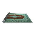 thumbnail image 2 of Ahgly Company Indoor Rectangle Medallion Light Blue Traditional Area Rugs, 2' x 4', 2 of 4
