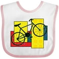 thumbnail image 3 of Inktastic Bike Pattern Blocks Boys or Girls Baby Bib, 3 of 4