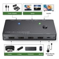 thumbnail image 4 of Conmutador USBCKVM, conmutador KVM tipo C Conmutador tipo CKVM Conmutador KKVM Logre más, 4 of 8