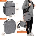 thumbnail image 3 of Lonchera Premium Aislada opux para Niños y Adultos Gris Claro, 3 of 7