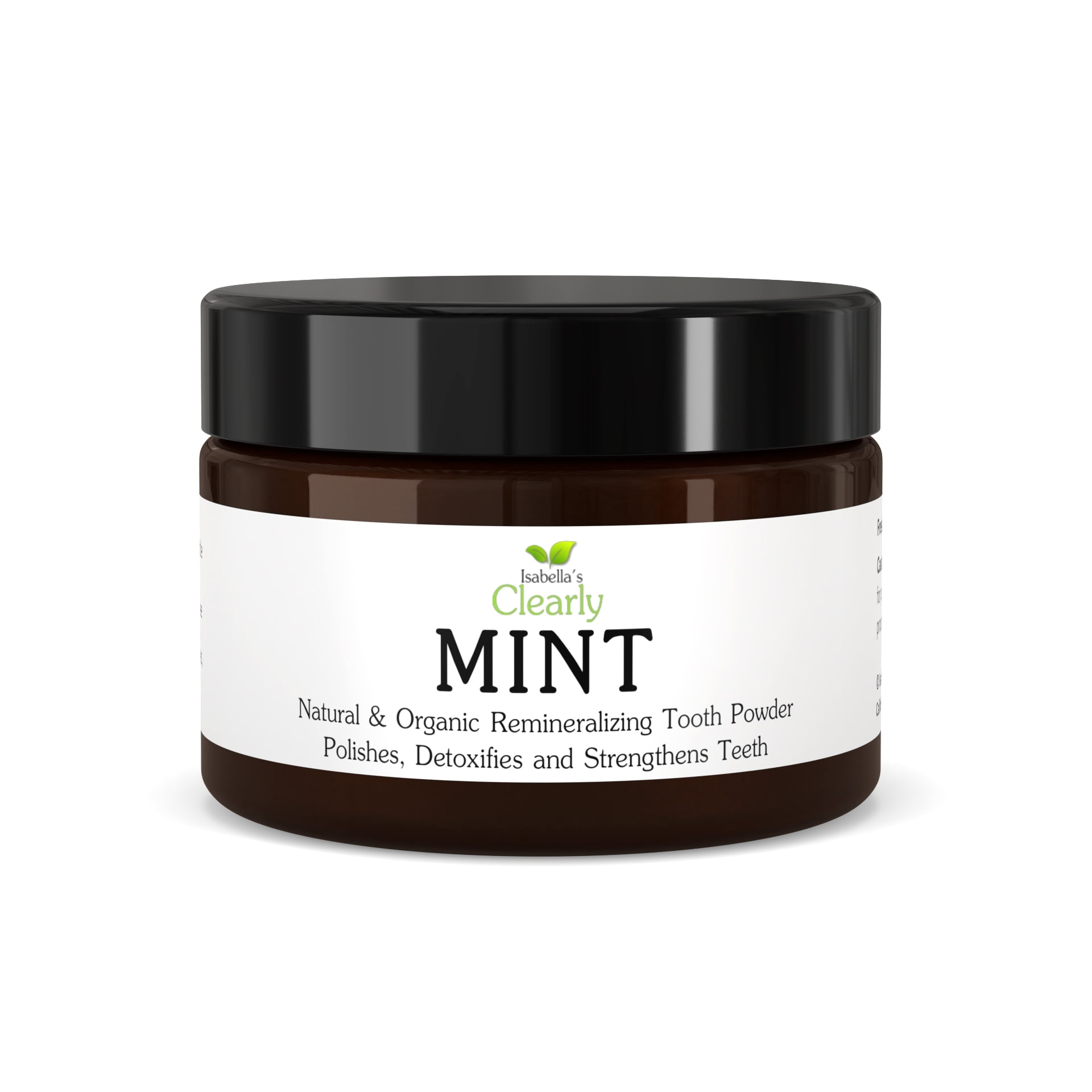 Clearly MINT Toothpaste Powder I Natural, Organic, Fluoride Free I High