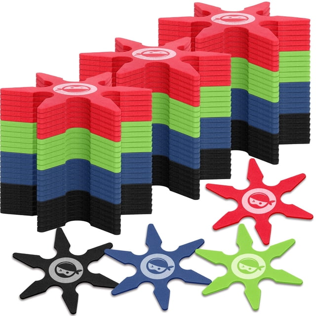Juguetes de espuma Chivao Ninja Foam Star, 10 cm, 24 unidades