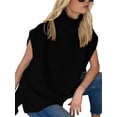 thumbnail image 5 of GXFC Women Fall Sweater Vest Sleeveless Turtleneck Loose Tank Knit Pullover Autumn Warm Knitwear Clothes for Women for Casual Daily, 5 of 7