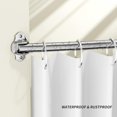 thumbnail image 2 of Adjustable 48-85 in Extra Wide Shower Rods for Bathroom, Rust Proof Shower Rod, Premium Stainless Steel Curved Curtain Rod for Shower, Bathtub, Silver, 2 of 14