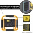 thumbnail image 4 of Rechargeable LED Floodlight Construction Site 20W Portable LED Floodlight 4400mAh Construction Site Lamp Work Light with USB 360° Emergency Safety Lights for Garage, Construction Site,, 4 of 5