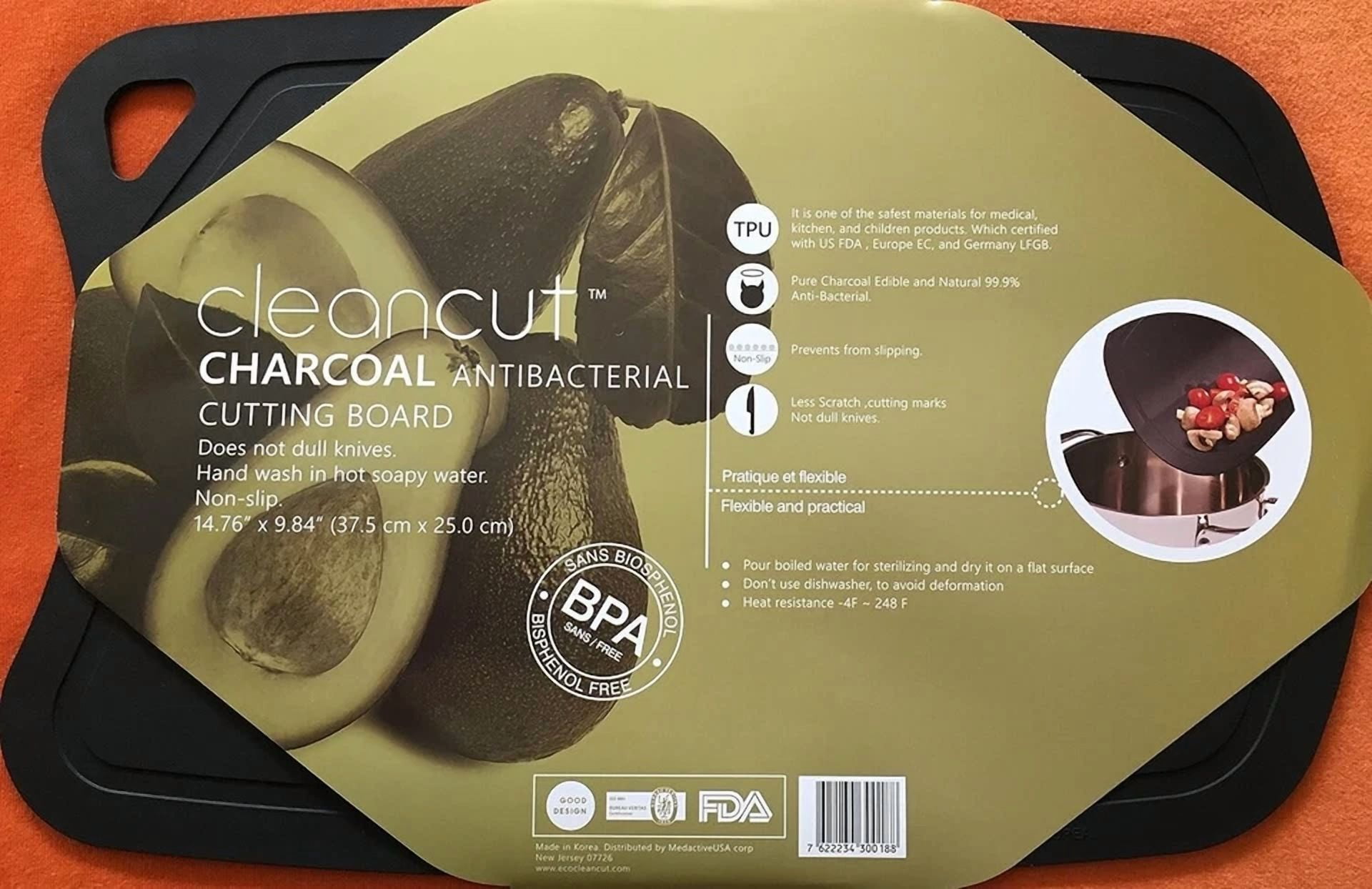 CIRCLE- Tpu Cutting Board Charcoal Cutting Mat For Kitchen Certified By Fda/Ec/Lfgb