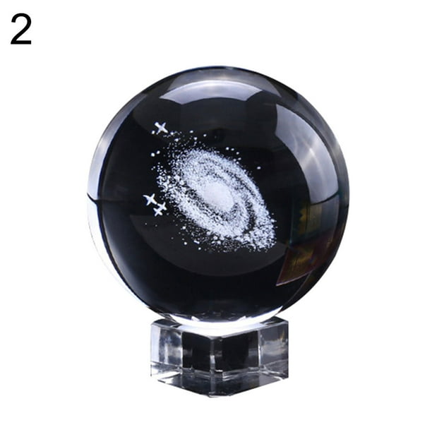 Yesbay Milky Way Artificial Crystal Ball Globe Galaxy Laser Engraved