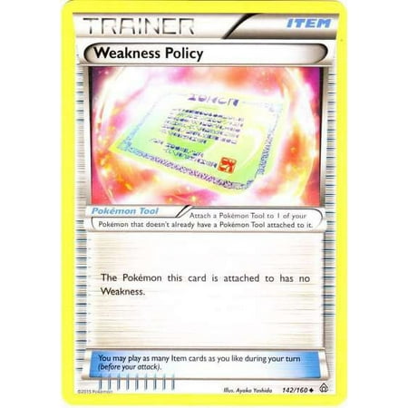 Pokemon Primal Clash Uncommon Weakness Policy #142