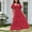 Red, variant on EGNMCR Holiday Dresses for Women Women's Summer Casual Neck Pleated Short Sleeve Solid Color Dress