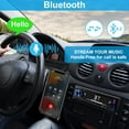 thumbnail image 2 of Car Radio Bluetooth Single DIN Car Stereo Audio, Car Audio with Handsfree and App Control,Supports FM/ MP3/SD/AUX/Dua USB/EQ/Quick Charge | Not a CD Player, 2 of 6