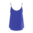 thumbnail image 4 of JULMCOMO Tank Tops for Women Scoop Neck Adjustable Spaghetti Strap Casual Loose Fit Camisole Tops Sleeveless Summer Button Down Shirts Blue M, 4 of 7