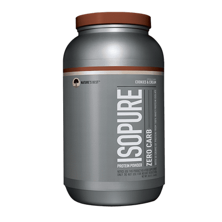 Isopure Zero Carb Protein Powder, Cookies & Cream, 50g Protein, 3 (Womens Best Cookies And Cream Protein)