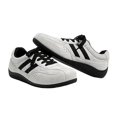 thumbnail image 4 of EKVAHL Women's Orthopedic Retro Sneakers, Non‑Slip Faux Suede Striped Tennis Shoes, Street Daily Casual Walking Shoes Gray, 4 of 5