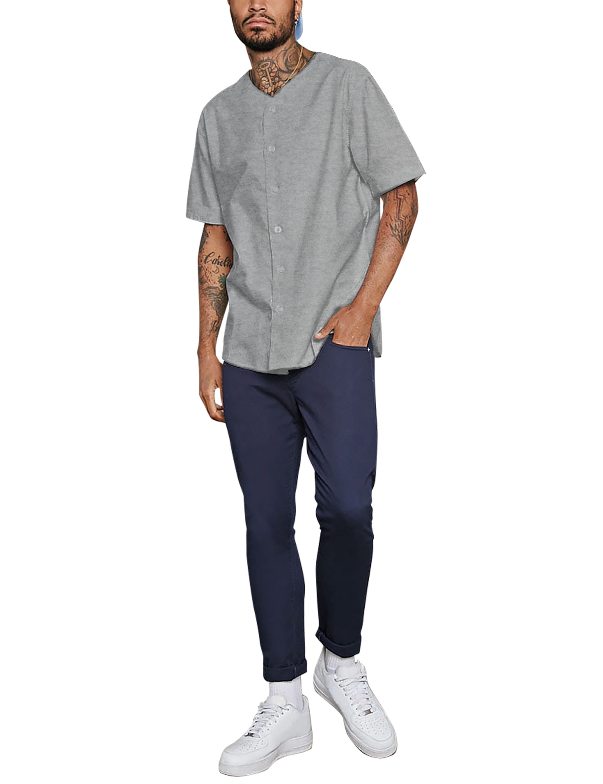 plain button up baseball jerseys