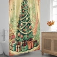 thumbnail image 3 of Fun Winter Christmas Style Shower Curtain for Bathroom Shower Curtain Set with 12 Hooks Waterproof Fabric Bath Curtain for Bathtub Restroom Decor, 72 X 72 in, 3 of 6