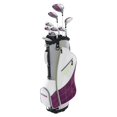thumbnail image 1 of Wilson Ultra Womens Right Handed Super Long Golf Club Set with Cart Bag, Plum, 1 of 5