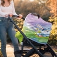thumbnail image 5 of Renewold Baby Car Seat Covers Nursing Scarf Car Seat Canopy Shopping Cart Cover and High Chair Cover Protect Babies and Breastfeeding Mothers, Gnome Easter Rabbit Ears Eggs Flower, 5 of 7