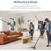 Levoit Cordless Vacuum Cleaner VortexIQ 40, Smart Stick Wireless Vac with 23 kPa Powerful Suction for Pet Hair, Carpet, Hard Floor, Auto Mode, Lightweight, Long Runtime, LED Light