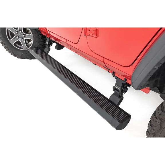 Rough Country LED Power Running Boards for 18-23 Jeep Wrangler JLU - PSR610430 Fits select: 2021 JEEP WRANGLER UNLIMITED SPORT, 2018-2019 JEEP WRANGLER UNLIMITED SAHARA