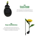 thumbnail image 3 of Lámpara Girasoles Lámpara 1/2 piezas de luces de girasol artificiales IP65 impermeables solares reutilizables para Patio, 3 of 8