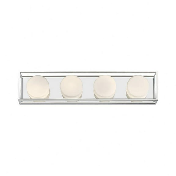 10W 4 Led Bath Bar in Minimalist Modern Style 24 inches Wide By 5.25 inches High-Chrome Finish Bailey Street Home 79-Bel-4534064