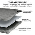 thumbnail image 6 of FurHaven Snuggly & Warm Soft-Edge Warming Waterproof Pet Throw Blanket - Silver Gray, Large, 6 of 11
