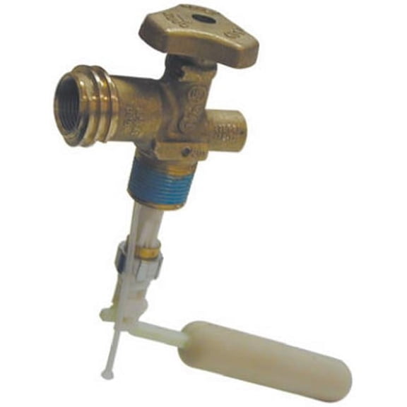 Brass 1/2-in MIP x 3/8-in MIP Compact Cylinder Valve With Dip Stick
