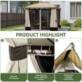 thumbnail image 5 of Uforic 10'x12' Outdoor Double Roof Gazebo Patio Tent with Steel Frame, 5 of 9