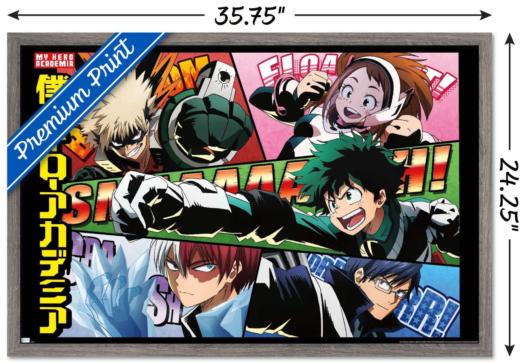 My Hero Academia - Comic Wall Poster, 22.375" x 34", Framed