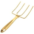 thumbnail image 3 of deevoka Stainless Steel Turkey Fork Roaster Fork for Camping Picnic Barbecue Gold, 3 of 7