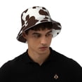 thumbnail image 4 of Balery Brown Cow Sombreros para el sol para hombre y mujer, sombrero de pescador con UPF 50+, 4 of 6