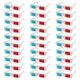 thumbnail image 1 of 30 gafas 3D de papel desechables para niños, de cartón, para películas y vídeos, color blanco, 1 of 6