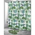 thumbnail image 2 of Avanti Linens Viva Palm Shower Curtain & Hook Set, 2 of 3