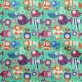 thumbnail image 1 of oneOone Coton Flex Vert Mer Tissu Enfants Poisson Matière de Robe Tissu Imprimé Tissu au Mètre 40 Pouces de Large, 1 of 4