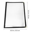 thumbnail image 4 of Sipeihong Transparent Menu Covers A4 Size - Restaurant Kitchen Supplies - 4 Pages, 4 of 10