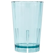 Cambro HT12CW196 Camwear Huntington 12 oz. Azure Blue Customizable Polycarbonate Short Tumbler - 36/Case
