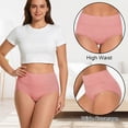 thumbnail image 2 of Loritta Secret 5-Pack Underwear for Women High Waist Full Coverage Cotton Soft Panties for Ladies, Size S-2XL, 2 of 6
