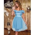 thumbnail image 4 of Vestido Wedtrend WTS6002 Pantalón corto azul con lentejuelas para dama de honor, 4 of 7
