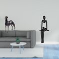 thumbnail image 2 of Estatua de perro de resina,Estatua de perro de resina con forma de animal,Escultura coleccionable para escritorio,decoración del hogar,Figura de pensador abstracto,Escultura de estatua de, 2 of 8