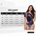 thumbnail image 5 of Rateoe Dramatic Shark Attack Printed Women Rash Guard Short Sleeve,Tummy control Swimsuit Surfing Swimsuit Bathing Suit Short-sleeved Onesie UPF 50+ -Medium, 5 of 7