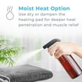 thumbnail image 6 of Pure Enrichment PureRelief XL Heating Pad - 12" x 24" Electric Heating Pad for Back Pain, 6 Heat Settings, Soft Machine Wash Fabric, Auto-Off & Moist Heat (Charcoal Gray), 6 of 9