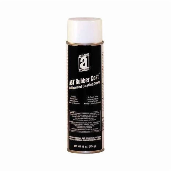 Liquid Rubber Sealant Coating, 16 oz, Aerosol, Black, Hybrid Base, AST Rubber Coat