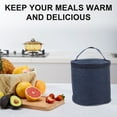 thumbnail image 3 of HOOWIFFY 2Pack Snack Bag Dark Blue Insulated Waterproof Portable for Picnic Travel Office Use School Work, 3 of 8