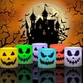 thumbnail image 1 of Velas sin llama Juego de luces de velas de Halloween LED 6 piezas de luces eléctricas sin llama para la fiesta de la barra del hogar, 1 of 7
