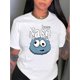 thumbnail image 1 of Camisetas de verano para mujer, con estampado, lindo, holgadas, atléticas, de manga corta, casual, 2025Women's Casual Monster Graphic Tee - Comfy Crew Neck Short Sleeve T-Shirt, Perfect for Summer &, 1 of 6