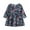 Navy Blue, variant on Azrian Floral Print Long-Sleeve Dress for Toddler Girls - Toddler Baby Girl Clothing Long Sleeve One-Piece Floral Print Dress Kids Skirt